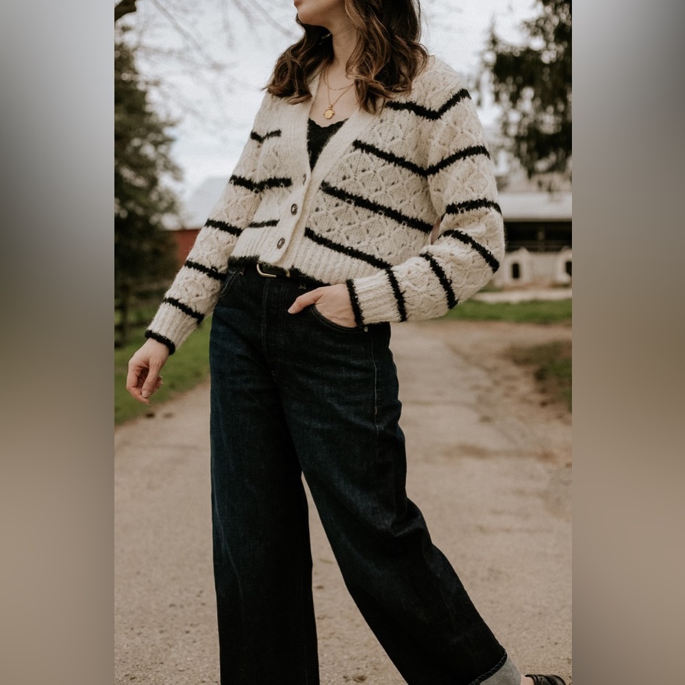 ST.Roche Striped Cardigan Sweater XS - Picture 2 of 11
